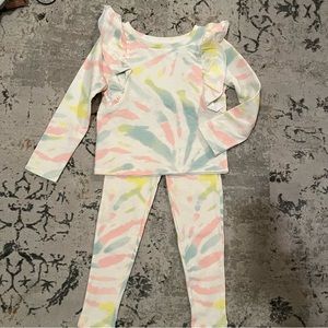 ✖️SOLD✖️ Grayson Threads Tie Dye Ruffled Sweater